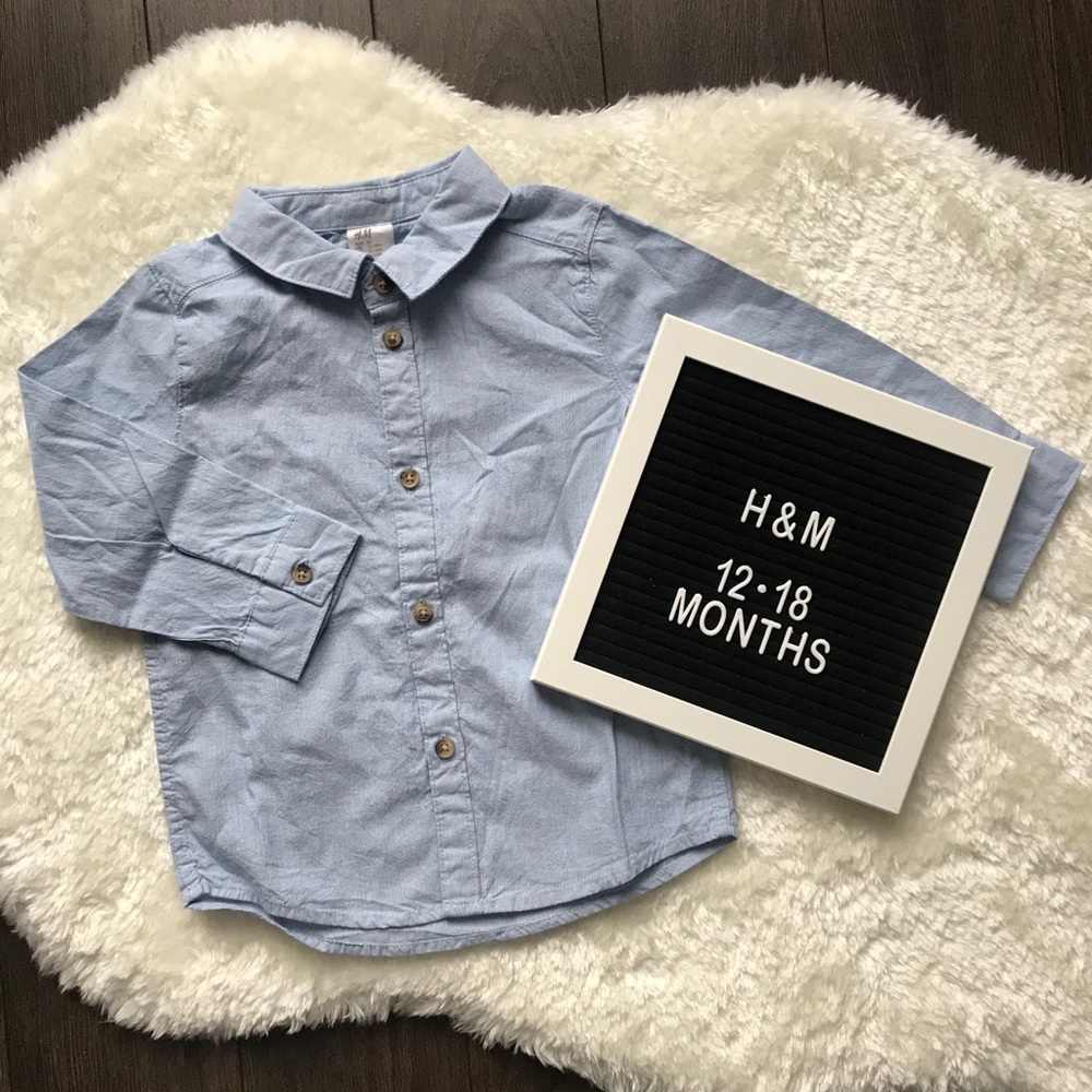 Boys H&M 12-18M Button-Down Blouse